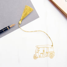 Load image into Gallery viewer, Autorickshaw Metal Bookmark