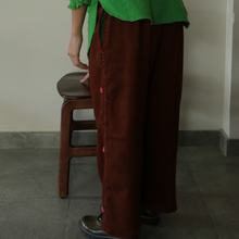 Load image into Gallery viewer, Brown Pants Pink Dots
