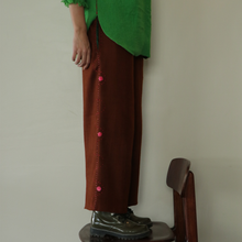Load image into Gallery viewer, Brown Pants Pink Dots
