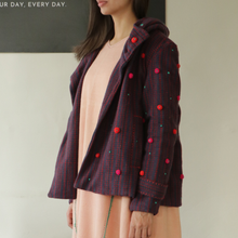 Load image into Gallery viewer, Blue Red polka jacket
