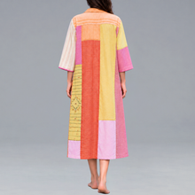 Load image into Gallery viewer, Assorted Patch work Orange Dress
