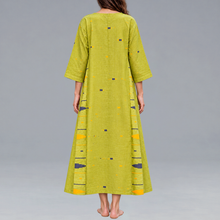 Load image into Gallery viewer, Manderine Collar Olive Kurta
