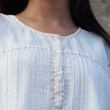 Load image into Gallery viewer, Offwhite Pintuck Gather Dress
