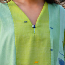 Load image into Gallery viewer, Green Stripe Patch V Neck
