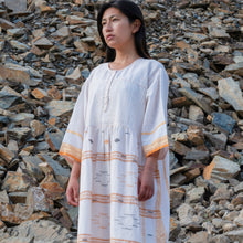 Load image into Gallery viewer, Offwhite Pintuck Gather Dress
