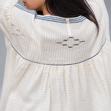 Load image into Gallery viewer, Off White Mango Pleated Bodies Dress
