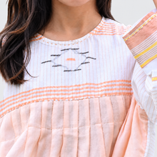 Load image into Gallery viewer, Peach Pleated Bodice
