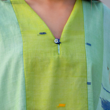 Load image into Gallery viewer, Green Stripe Patch V Neck
