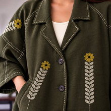 Load image into Gallery viewer, Olive Coat Colar shirt
