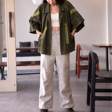 Load image into Gallery viewer, Olive Coat Colar shirt
