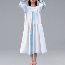 Load image into Gallery viewer, Pintuck Dress Indigo highlight
