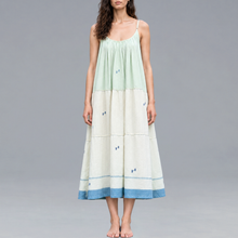 Load image into Gallery viewer, Tiered Slip Dress Pastel Green
