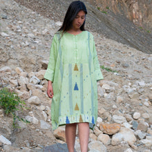Load image into Gallery viewer, Green Japanese Dress
