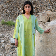 Load image into Gallery viewer, Green Stripe Patch V Neck
