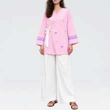 Load image into Gallery viewer, Japanese Side Tie Pink Top
