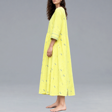 Load image into Gallery viewer, Centre Joint Gather Dress Yellow
