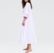 Load image into Gallery viewer, Centre Joint Gather Dress White
