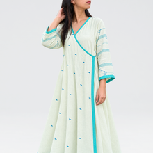 Load image into Gallery viewer, Whitish Green Angrakha
